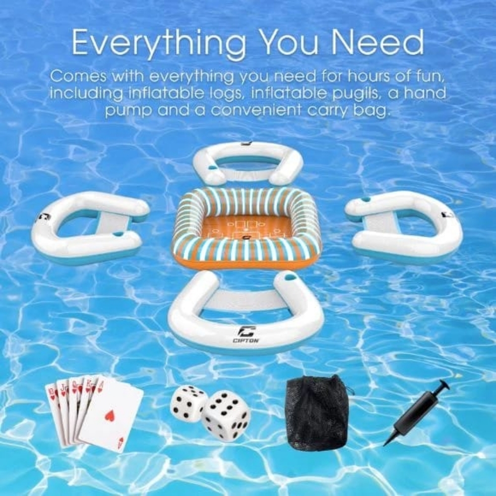 NIB Cipton Floating Card Table Set (Pool Edition) - Picture 3 of 9
